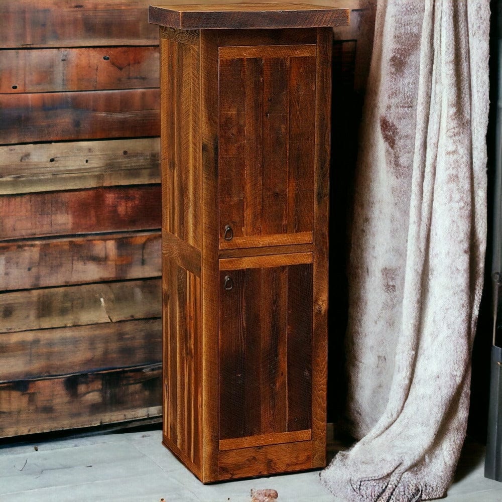 Barnwood linen clearance cabinet