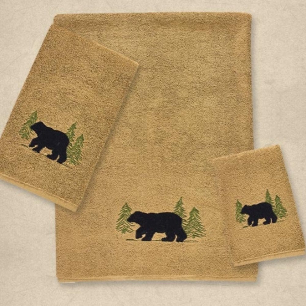 Black Bear Hand Towel - Because Tees