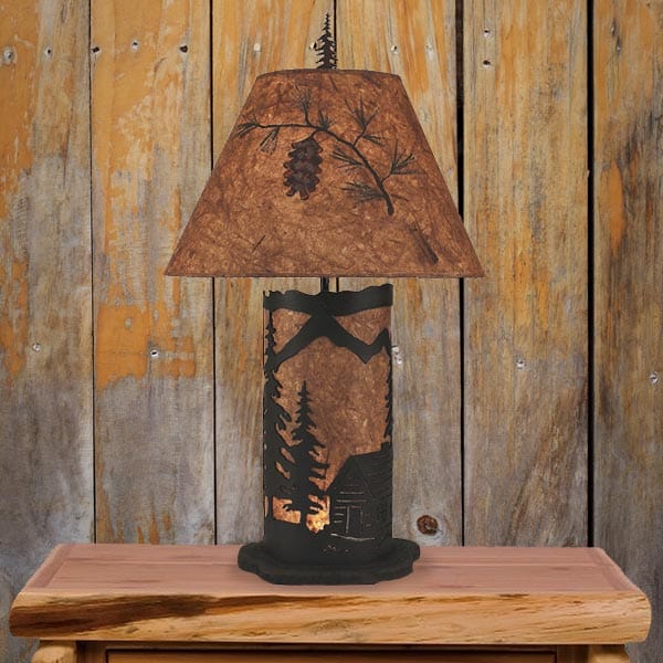 Rustic cabin deals table lamps