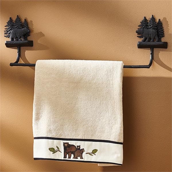 Bear discount towel rack