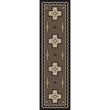 Southwestern Taupe Cross Area Rug