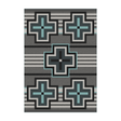 Turquoise Cross Rug