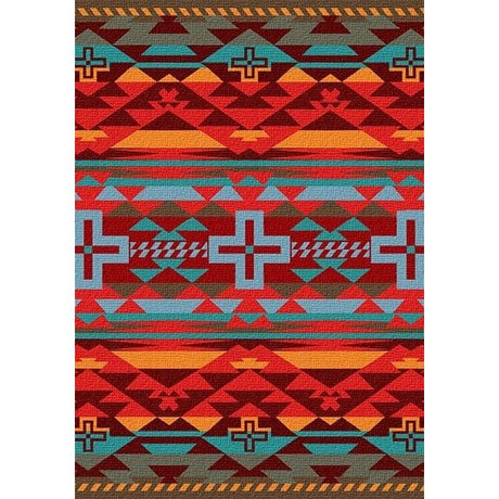 Southwestern Sunset Cross Area Rug