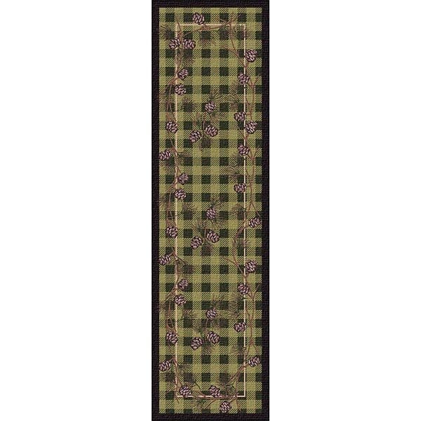 Lumberjack Green Area Rug Collection