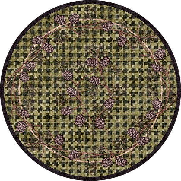 Lumberjack Green Area Rug Collection