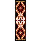 Southwestern Black Cross Area Rug