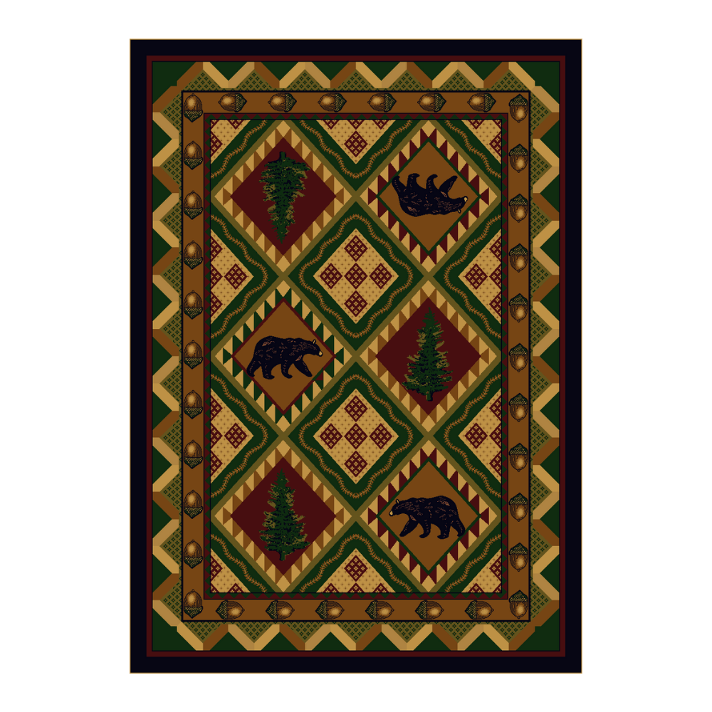 Diamond Forest Rug