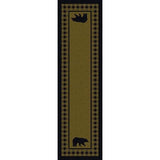 Bear Plaid Green Area Rug