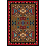 Southwestern Rams Area Rug