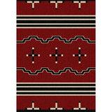 Tribal Leader Red Area Rug