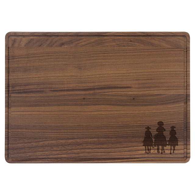 Walnut Three Amigos Cutting Board