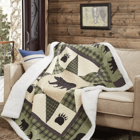 Northern Star Bear Sherpa Throw