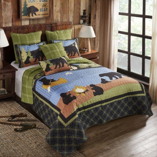 Lakeside Bear Quilt Set