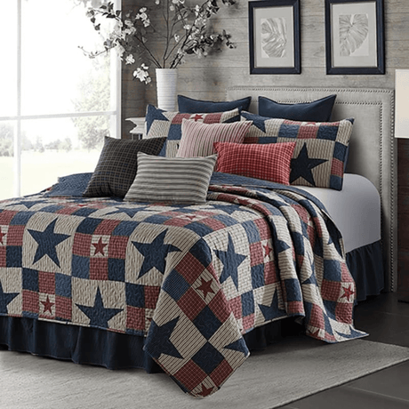 Star Cabin Gray Quilt Set