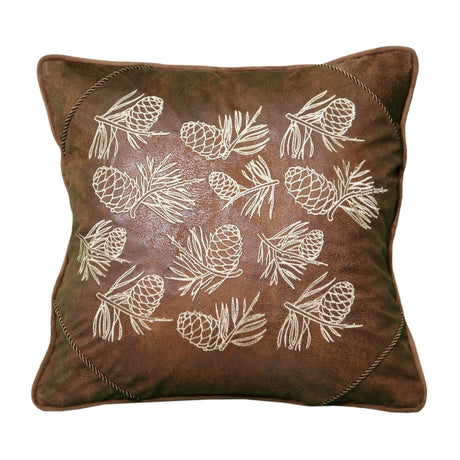 Scattered Pinecones Throw Pillow