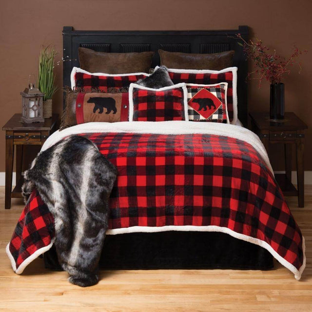 Red Logger Plaid Bedding Set