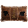 Black Bears and Tree Lodge Pillow