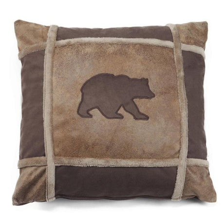 Brown Bear Grid Pillow