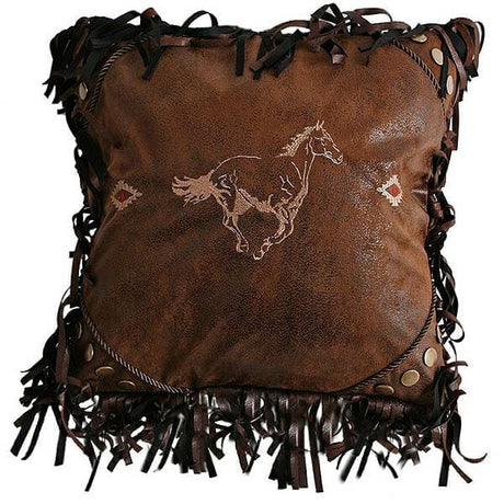 Embroidered Horse Pillow