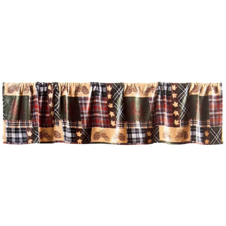 Cabin Plaid Sherpa Valance