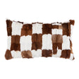 Faux Patched Goat Lumbar Pillow