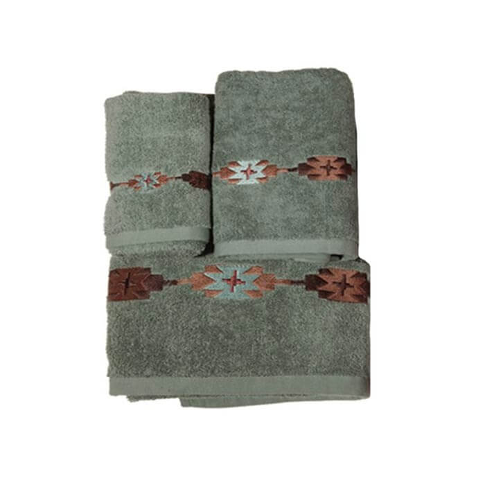 Tularosa Southwest Turquoise Bath Towel Set