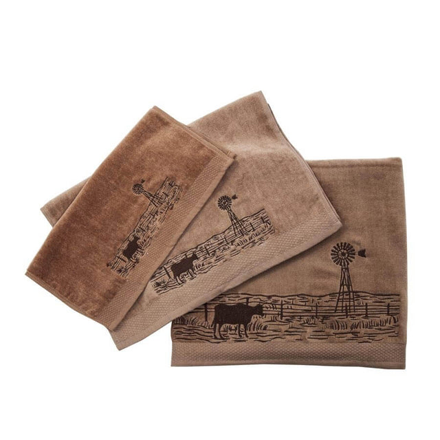 The Ranch Mocha Bath Towel Set