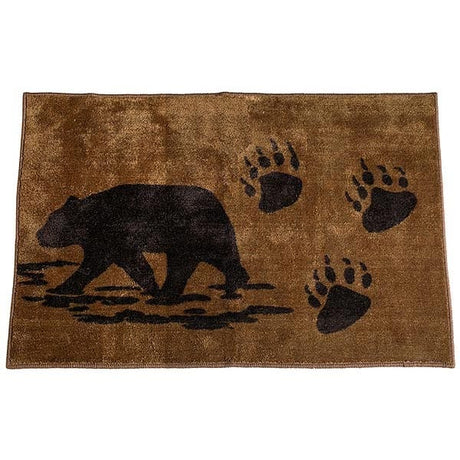 Bear Print Bath Mat