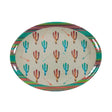 Painted Cactus Serving Platter