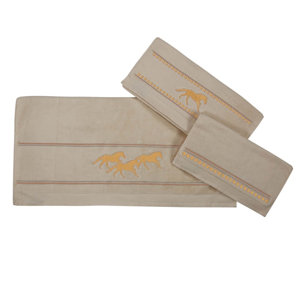 Morning Gallop Natural Towel Set