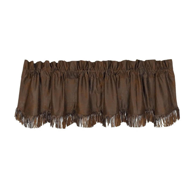 Antique Cowboy Faux Suede Valance