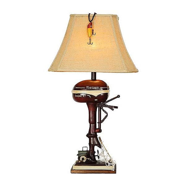 Boat Motor Table Lamp