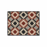 Red Black Southwest Non-Slip Rug