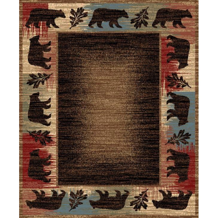 Border Bears Area Rug