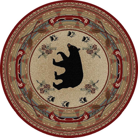 Bear Path Round Rug