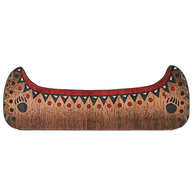 Bear Paw Canoe Rustic Area Rug