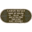 Cabin Rules Oval Rug