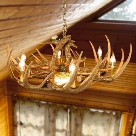 9 Antler Whitetail Chandelier