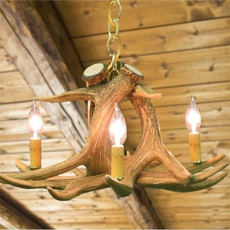 Whitetail 3 Antler Chandelier