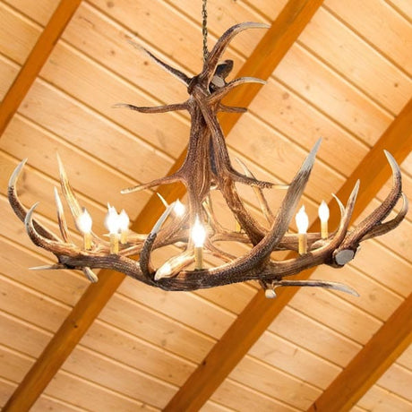 6 Antler Elk Chandelier