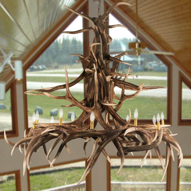 Elk 15 Antler Chandelier