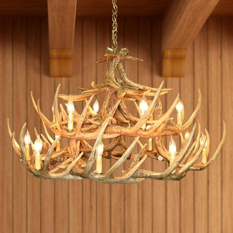 24 Antler Whitetail Chandelier