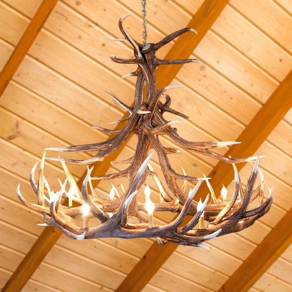 12 Antler Elk Chandelier