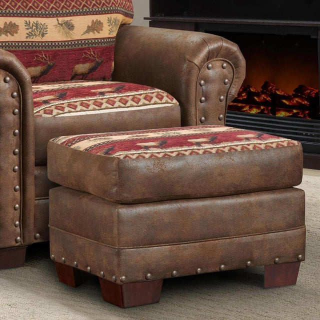 Mountain Moose Lodge Ottoman