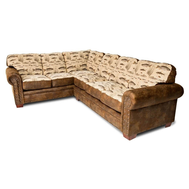 Rustic Angler 2 PC Sectional Sofa