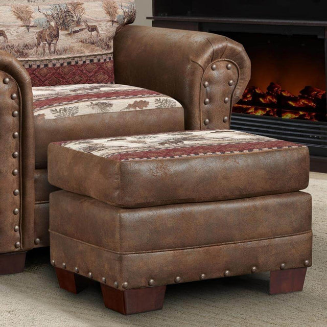 Deer Clearing Ottoman