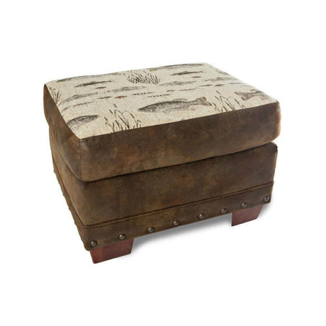 Rustic Angler Ottoman