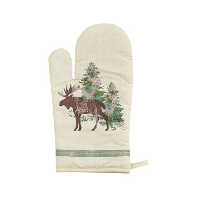 Kitchen & Tea Towels 2pc Set Cabin Moose Bear Mountain Life Value Wildlife  Cloth