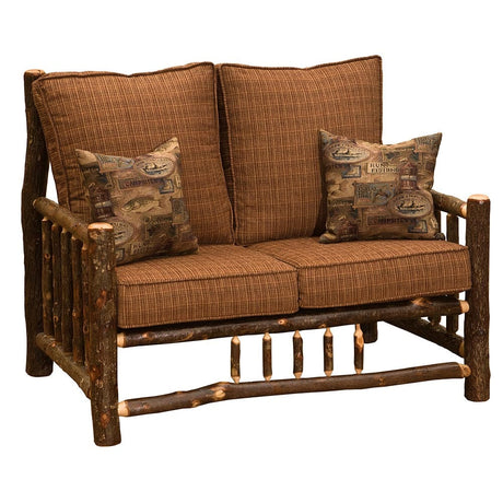 Hickory Log Frame Loveseat