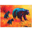 Black Bear Family Accent Rug